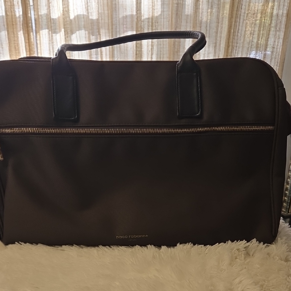 Paco Rabanne Men's Dark Brown Briefcase